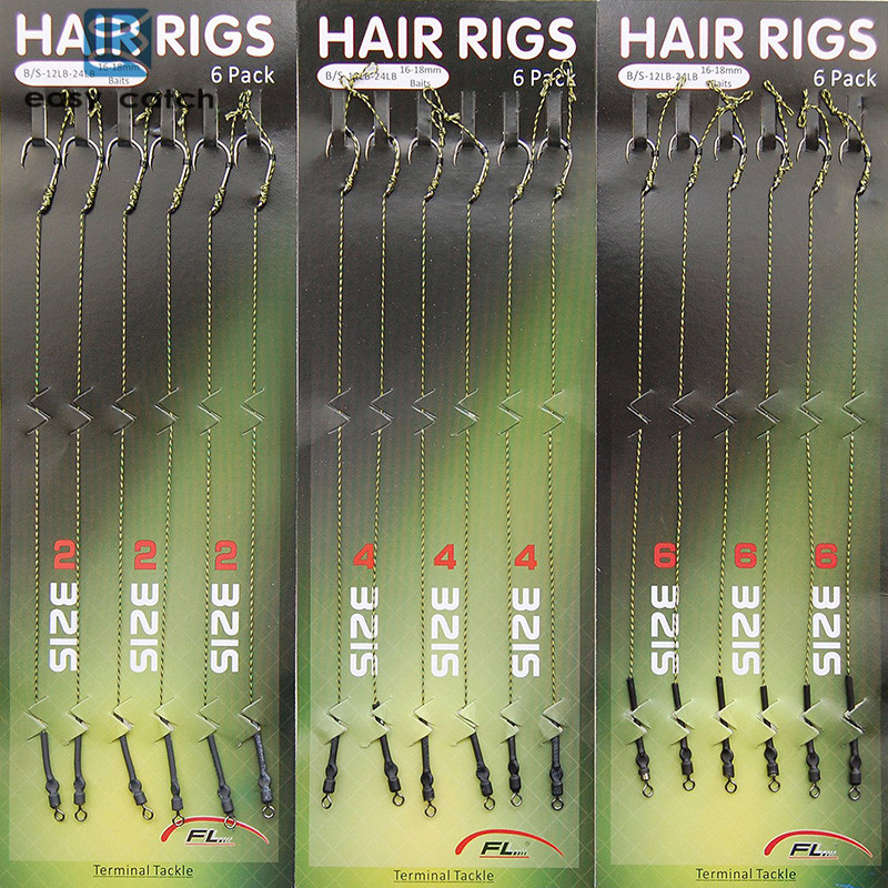 Fishing Equipment Shop - 18 Pcs Carp Memancing Hook Rambut