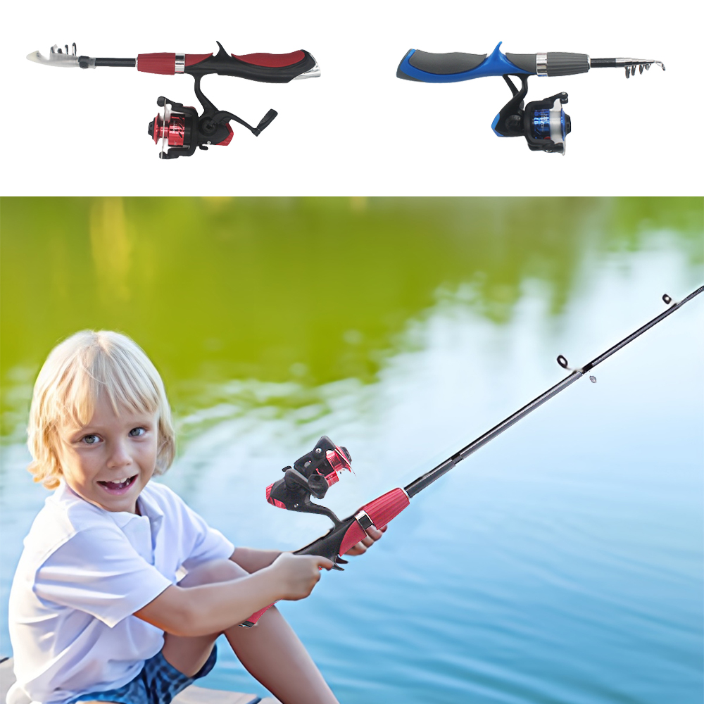 Fishing Equipment Online - Set tongkat pancing teleskopik anak-anak, joran
