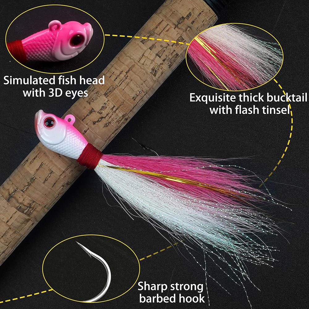 3pcs Umpan Jig Bucktail Air As - Fishing Equipment Shop ulasan dan harga