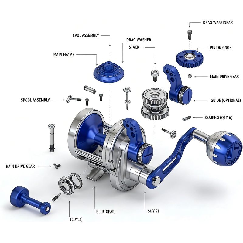 Reel Pancing Topline Tackle 66 - Electric Fishing Reel ulasan dan harga